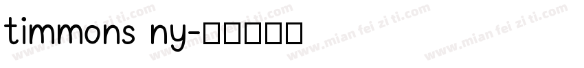 timmons ny字体转换